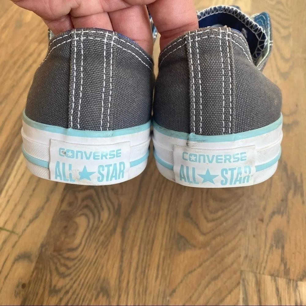 Converse All Stars double tongue low top Chucks 10 - Picture 10 of 10